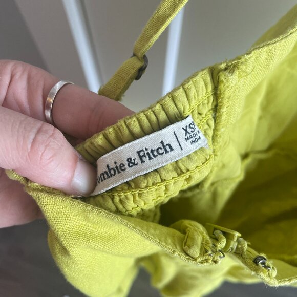 Abercrombie & Fitch SQUARE NECK CLEAN LINEN DRESS - Picture 5 of 5